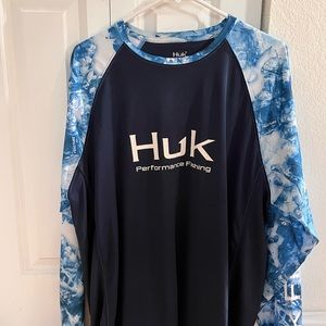 HUK Long Sleeve Performance Fishing Shirt XL
